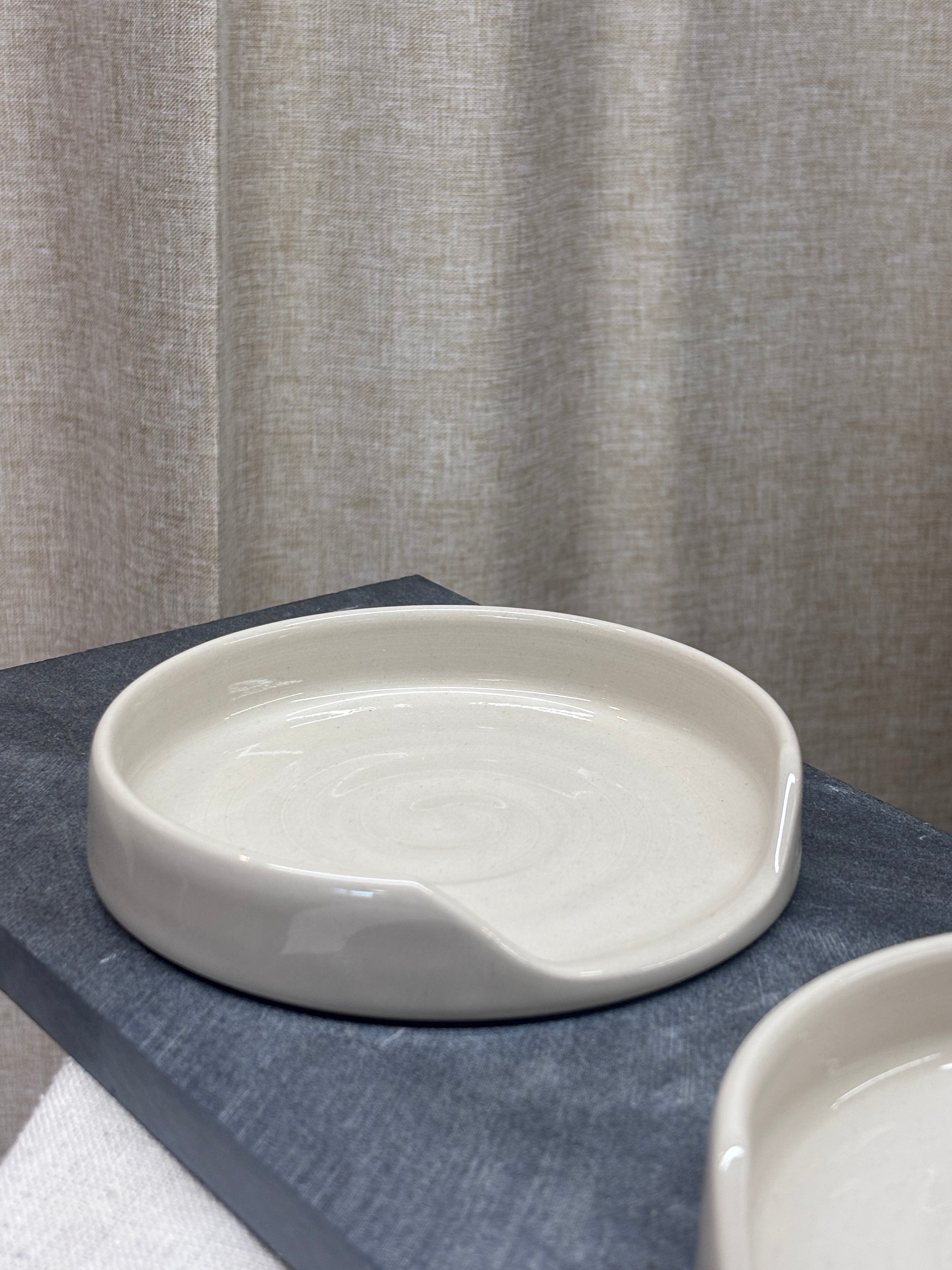 Spoonrest, blank beige